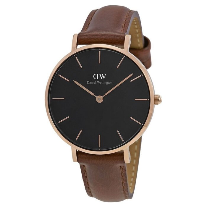Reloj Daniel Wellington Petite St Mawes Dorado Negro 32mm - Imagen 1