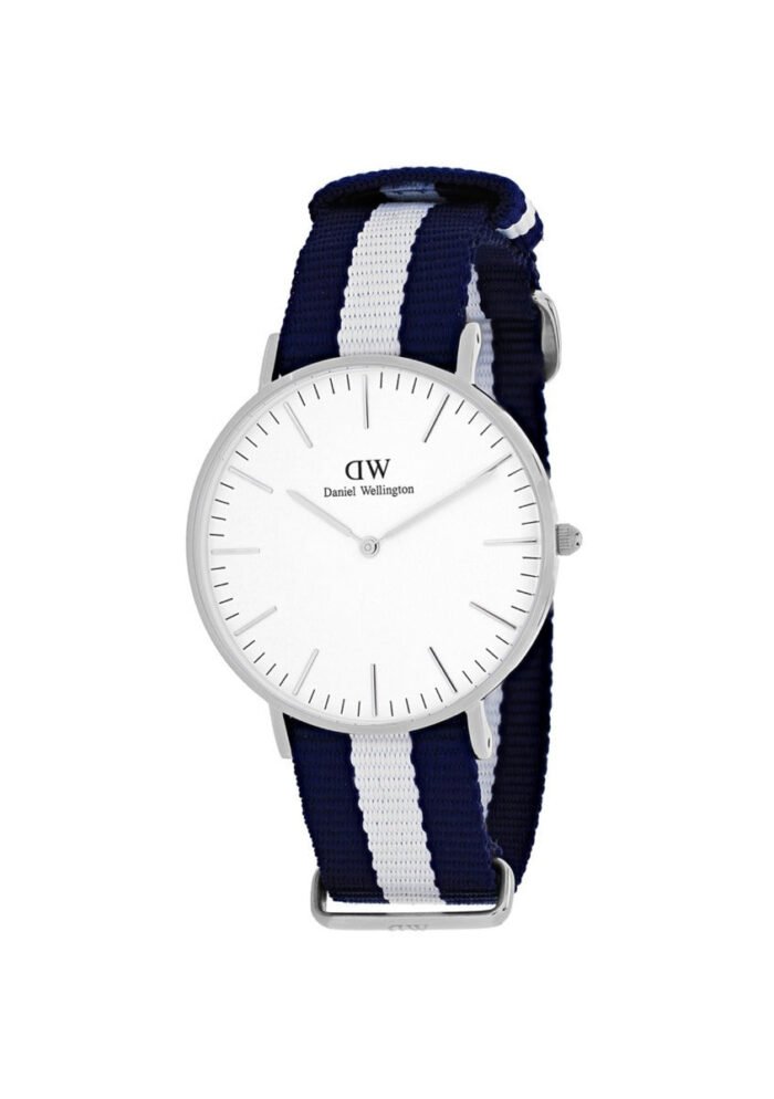 Reloj Daniel Wellington Classic Glasgow Plateado Blanco 36mm - Imagen 1