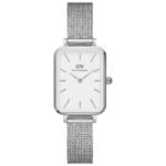 Reloj Daniel Wellington Quadro Pressed Sterling Plata Blanco