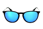 Anteojos Lentes de Sol Ray Ban Erika RB4171F 60155 54-18 Espejo negro mate/azul - Imagen 2