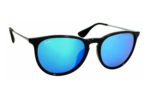 Anteojos Lentes de Sol Ray Ban Erika RB4171F 60155 54-18 Espejo negro mate/azul - Imagen 3