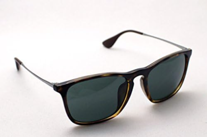 Anteojos Lentes de Sol Ray Ban Chris RB4187F 71071 54-18 Tortuga/verde clásico - Imagen 2