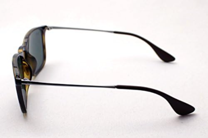 Anteojos Lentes de Sol Ray Ban Chris RB4187F 71071 54-18 Tortuga/verde clásico - Imagen 3