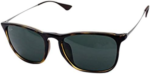 Anteojos Lentes de Sol Ray Ban Chris RB4187F 71071 54-18 Tortuga/verde clásico