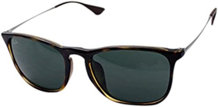 Anteojos Lentes de Sol Ray Ban Chris RB4187F 71071 54-18 Tortuga/verde clásico - Imagen 1
