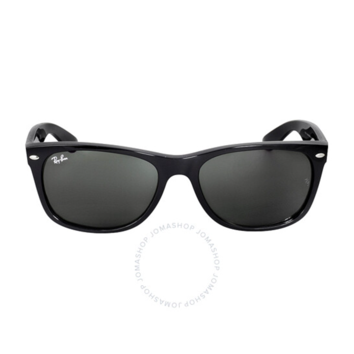 Anteojos Lentes de Sol Ray Ban New Wayfarer Rb2132 Polarizado Negro/Verde 55-18 - Imagen 2