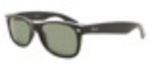 Anteojos Lentes de Sol Ray Ban New Wayfarer Rb2132 Polarizado Negro/Verde 55-18 - Imagen 4