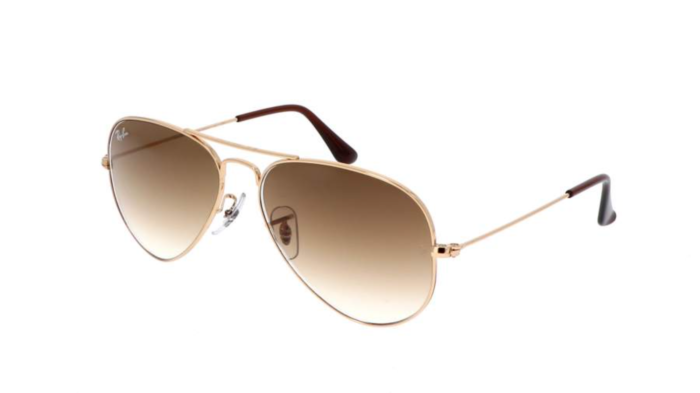 Anteojos Lentes de Sol Ray Ban Aviator RB3025 Degrade dorado/marrón  58-14 - Imagen 2