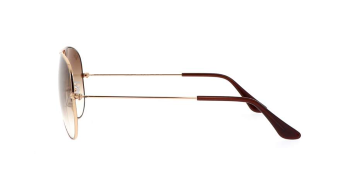 Anteojos Lentes de Sol Ray Ban Aviator RB3025 Degrade dorado/marrón  58-14 - Imagen 4
