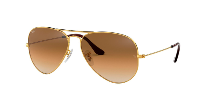 Anteojos Lentes de Sol Ray Ban Aviator RB3025 Degrade dorado/marrón  58-14 - Imagen 1
