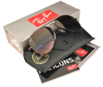 Anteojos Lentes de Sol Ray Ban Aviator RB3025 Degrade marrón/marrón 58-14 - Imagen 6