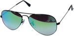 Anteojos Lentes de Sol Ray Ban Aviator RB3025 Espejo Degrade negro/verde 62-14 - Imagen 6