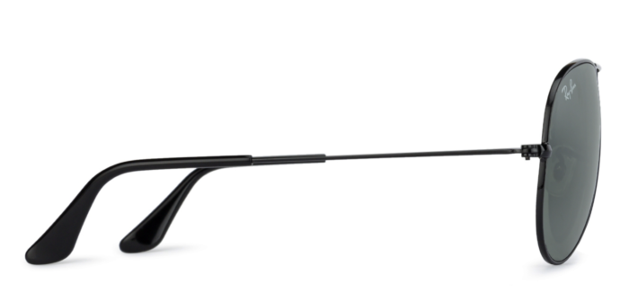 Anteojos Lentes de Sol Ray Ban Aviator RB3025 Espejo negro/plateado 58-14 - Imagen 4