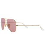 Anteojos Lentes de Sol Ray Ban Aviator RB3025 00115 58-14 Espejo dorado y rosa - Imagen 4