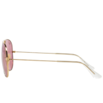 Anteojos Lentes de Sol Ray Ban Aviator RB3025 00115 58-14 Espejo dorado y rosa - Imagen 5