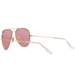 Anteojos Lentes de Sol Ray Ban Aviator RB3025 00115 58-14 Espejo dorado y rosa - Imagen 6