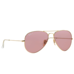 Anteojos Lentes de Sol Ray Ban Aviator RB3025 00115 58-14 Espejo dorado y rosa - Imagen 8