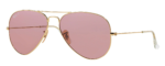 Anteojos Lentes de Sol Ray Ban Aviator RB3025 00115 58-14 Espejo dorado y rosa