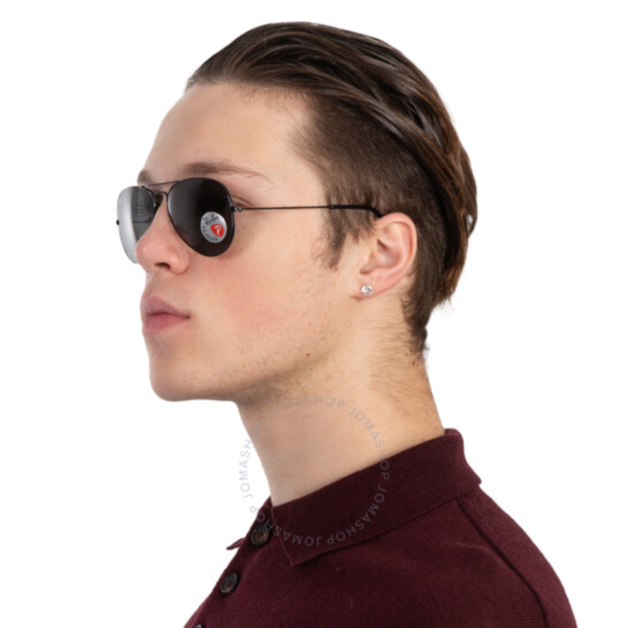 Anteojos Lentes de Sol Ray Ban Polarizado Aviator Rb3025 00248 58-14 - Imagen 7