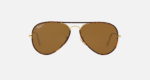 Anteojos Lentes de Sol Ray Ban Aviator RB3025JM 001 58-14 Oro pulido/marrón - Imagen 2