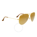 Anteojos Lentes de Sol Ray Ban Aviator RB3025JM 001 58-14 Oro pulido/marrón - Imagen 4