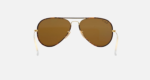 Anteojos Lentes de Sol Ray Ban Aviator RB3025JM 001 58-14 Oro pulido/marrón - Imagen 5