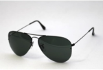 Anteojos Lentes de Sol Ray Ban Aviator RB3449 00271 59-14 Negro/Verde