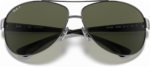 Anteojos Lentes de Sol Ray Ban Classic Rb3386 Negro/Verde Polarizado 63-13 - Imagen 3
