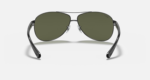 Anteojos Lentes de Sol Ray Ban Classic Rb3386 Negro/Verde Polarizado 63-13 - Imagen 5