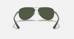 Anteojos Lentes de Sol Ray Ban Polarizado Aviator Carbon Fibre Rb8313 004/N5 61 - Imagen 6