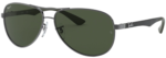Anteojos Lentes de Sol Ray Ban Polarizado Aviator Carbon Fibre Rb8313 004/N5 61