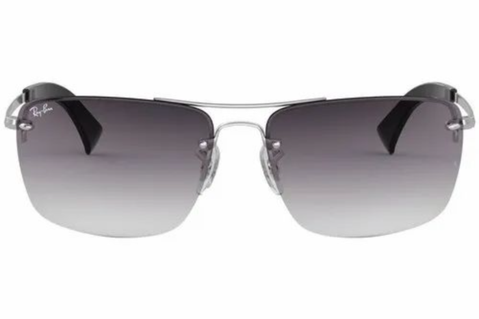 Anteojos Lentes de Sol Ray Ban Classic RB3607 003/8G 61 Degradado plateado/gris - Imagen 2