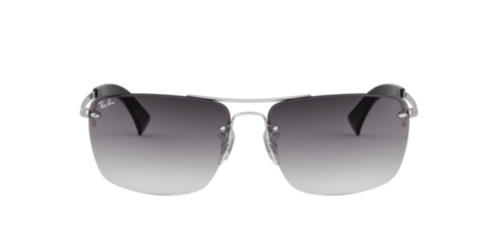 Anteojos Lentes de Sol Ray Ban Classic RB3607 003/8G 61 Degradado plateado/gris - Imagen 6
