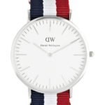 Reloj Daniel Wellington Classic Cambridge Plata Blanco 36mm