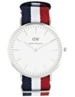 Reloj Daniel Wellington Classic Cambridge Plata Blanco 36mm
