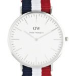 Reloj Daniel Wellington Classic Cambridge Plata Blanco 40mm