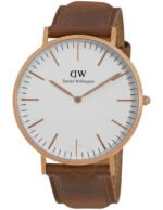 Reloj Daniel Wellington Classic Durham Plateado Blanco 40mm