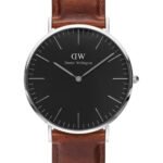 Reloj Daniel Wellington Classic St Mawes Plateado Negro 40mm