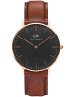 Reloj Daniel Wellington Classic St Mawes Dorado Negro 36mm