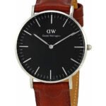 Reloj Daniel Wellington Classic St Mawes Plateado Negro 36mm