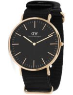 Reloj Daniel Wellington Classic Cornwall Plateado Negro 40mm
