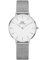 Reloj Daniel Wellington Petite Sterling Plateado Blanco 32mm