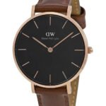 Reloj Daniel Wellington Petite St Mawes Dorado Negro 32mm