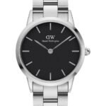 Reloj Daniel Wellington Dama Iconic Link Plateado Negro 36mm