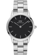 Reloj Daniel Wellington Dama Iconic Link Plateado Negro 36mm