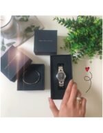 Reloj Daniel Wellington Dama Iconic Link Plateado Negro 32mm - Imagen 5
