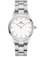 Reloj Daniel Wellington Iconic Link Plateado Blanco 28mm