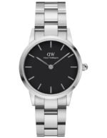 Reloj Daniel Wellington Dama Iconic Link Plateado Negro 28mm