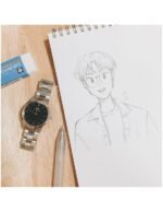 Reloj Daniel Wellington Dama Iconic Link Plateado Negro 28mm - Imagen 2