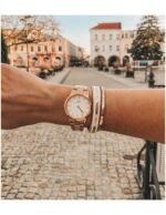 Reloj Daniel Wellington Dama Iconic Link Dorado Blanco 28mm - Imagen 2